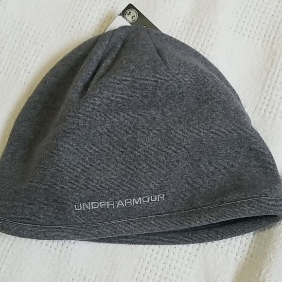 UNDER ARMOUR BLUE COLDGEAR INFRARED FLEECE BEANIE - Picture 7 of 9